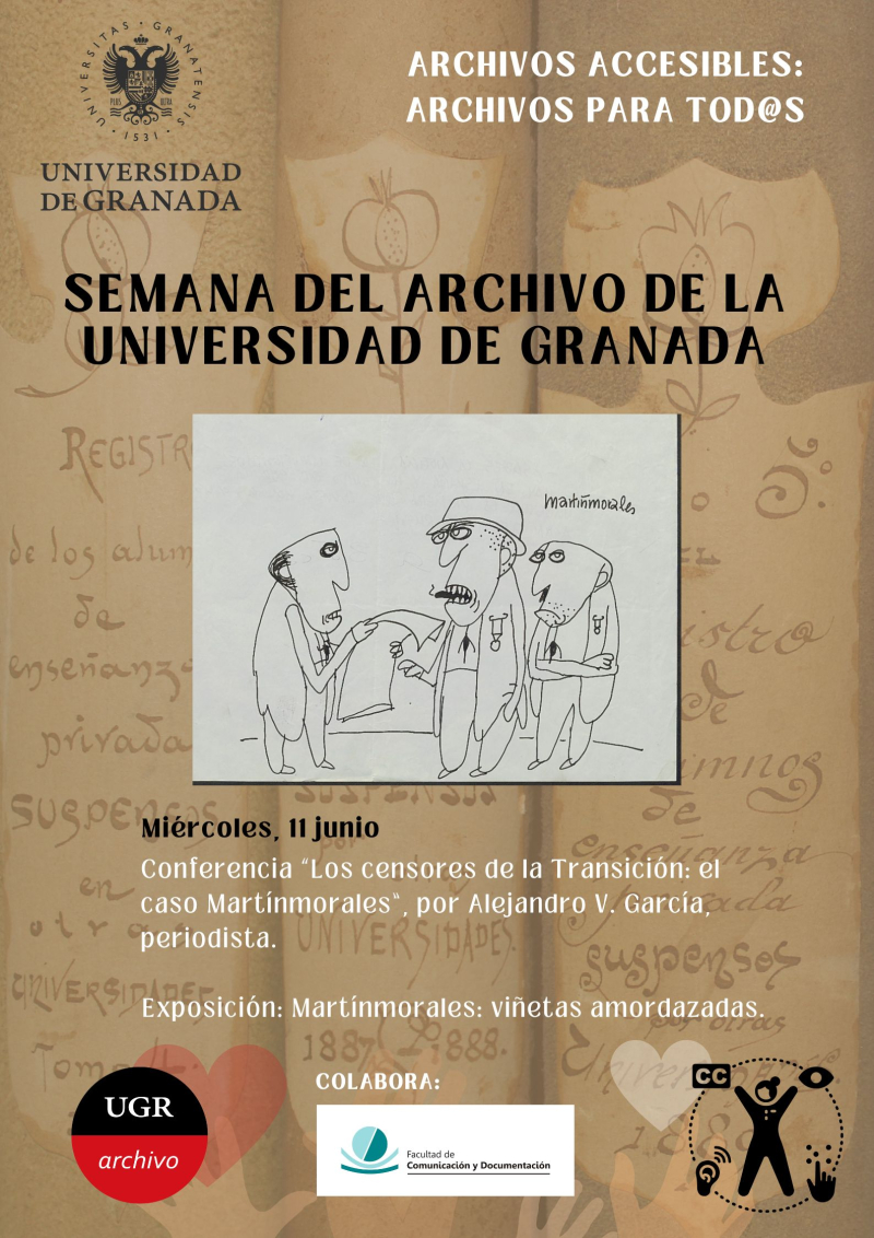 Conferencia "Los censores de la Transición: el caso Martínmorales" Cartel Conferencia "Los censores de la Transición: el caso Martínmorales"